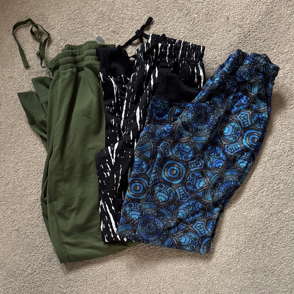 LuLaRoe Women's Joggers - Green, Black, Blue